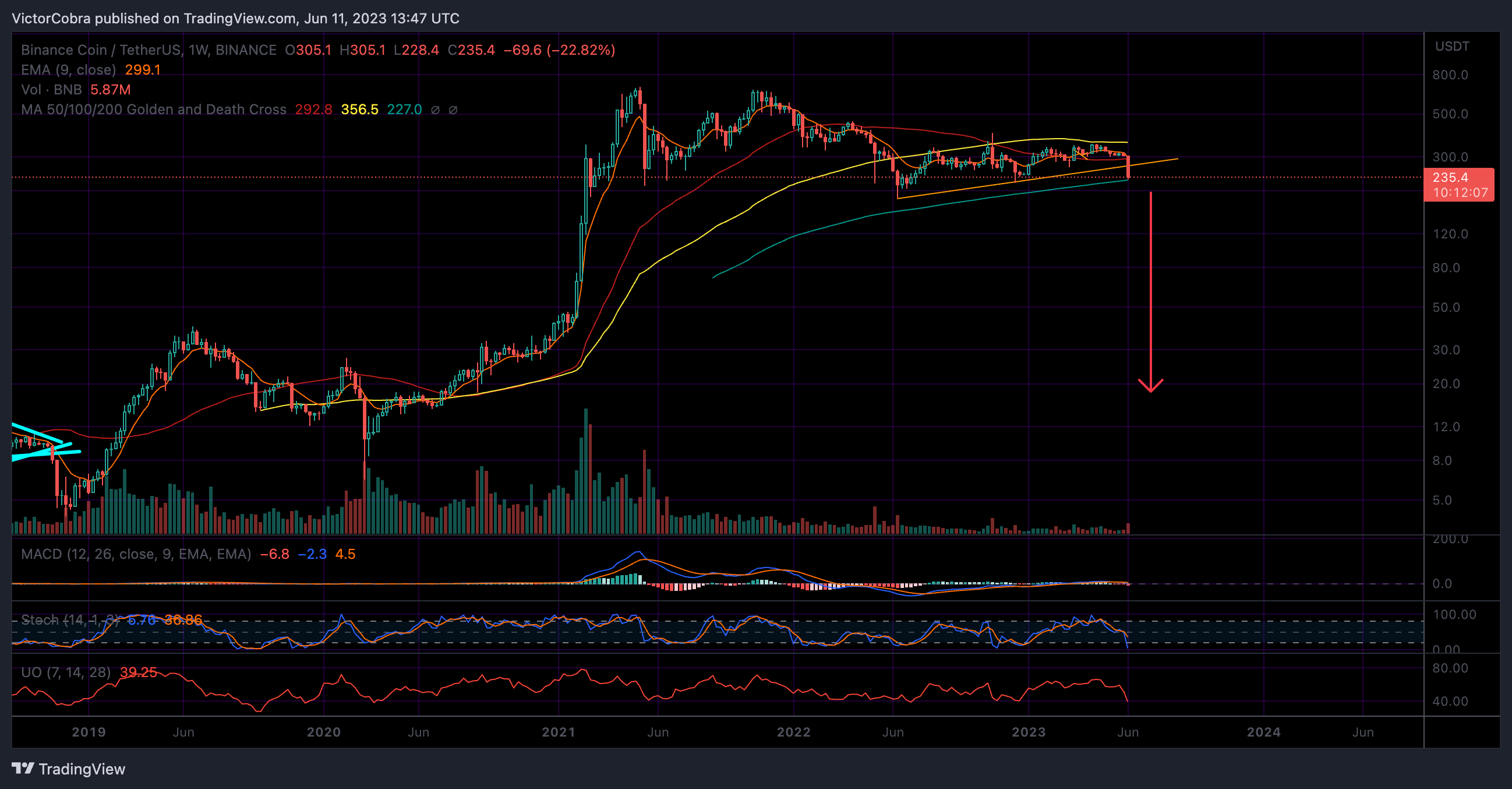 BINANCE:BNBUSDT Chart Image by VictorCobra
