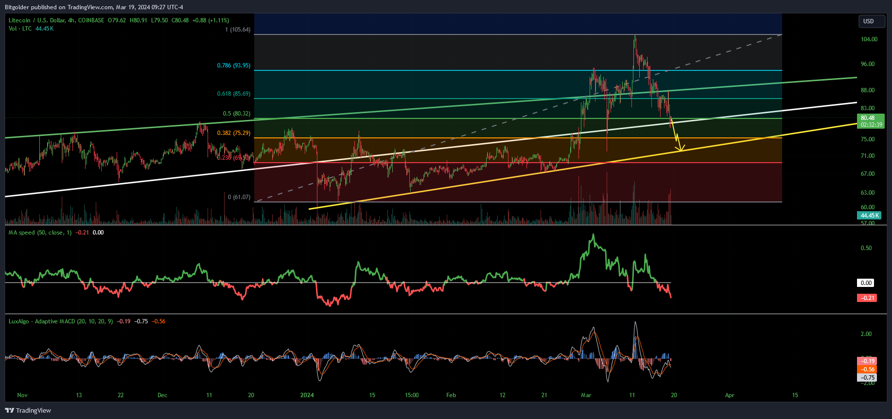 COINBASE:LTCUSD Chart Image by Bitgolder