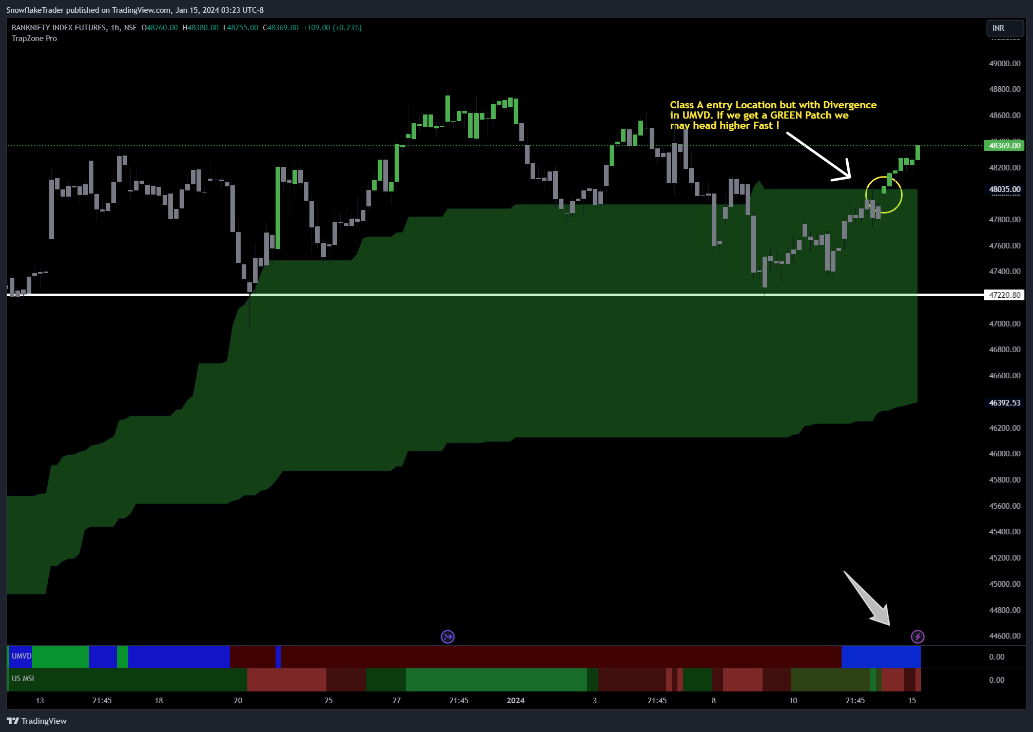 NSE:BANKNIFTY1! Chart Image by SnowflakeTrader