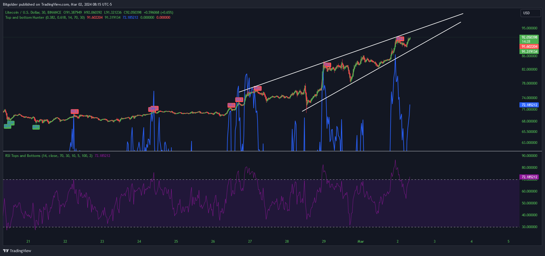 BINANCE:LTCUSD Chart Image by Bitgolder