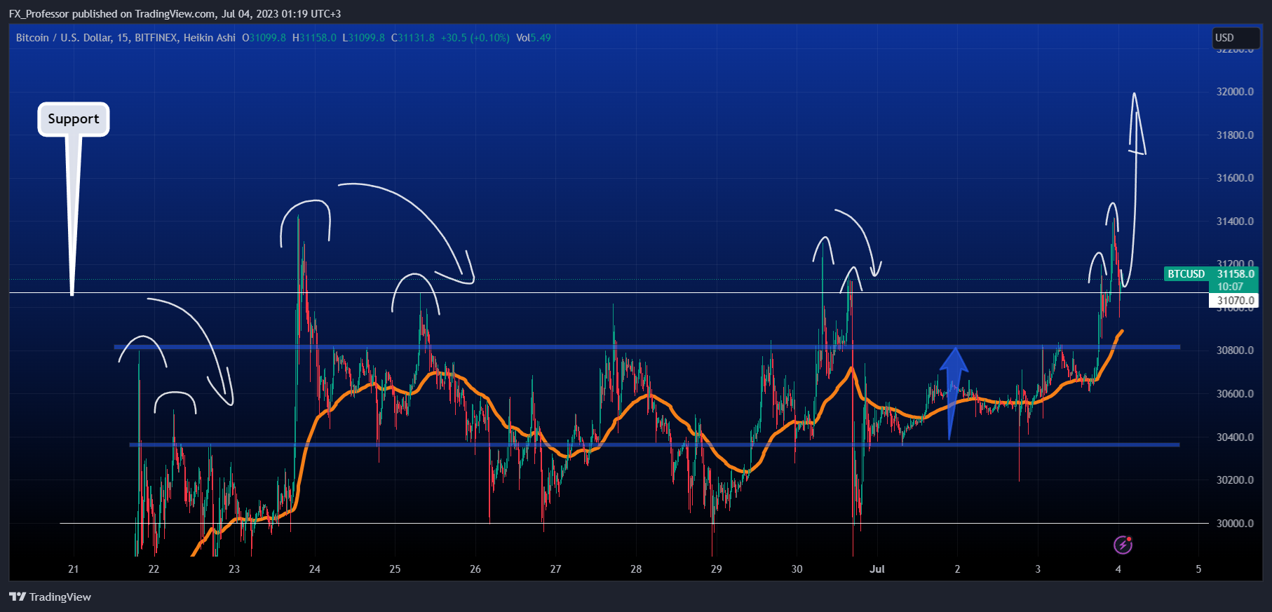 BITFINEX:BTCUSD Chart Image by FX_Professor