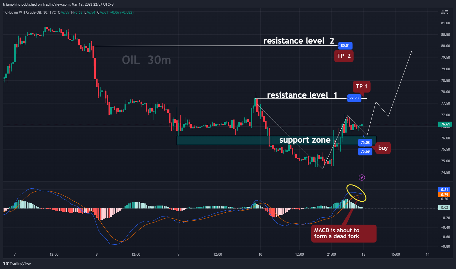 TVC:USOIL Chart Image by triumphing