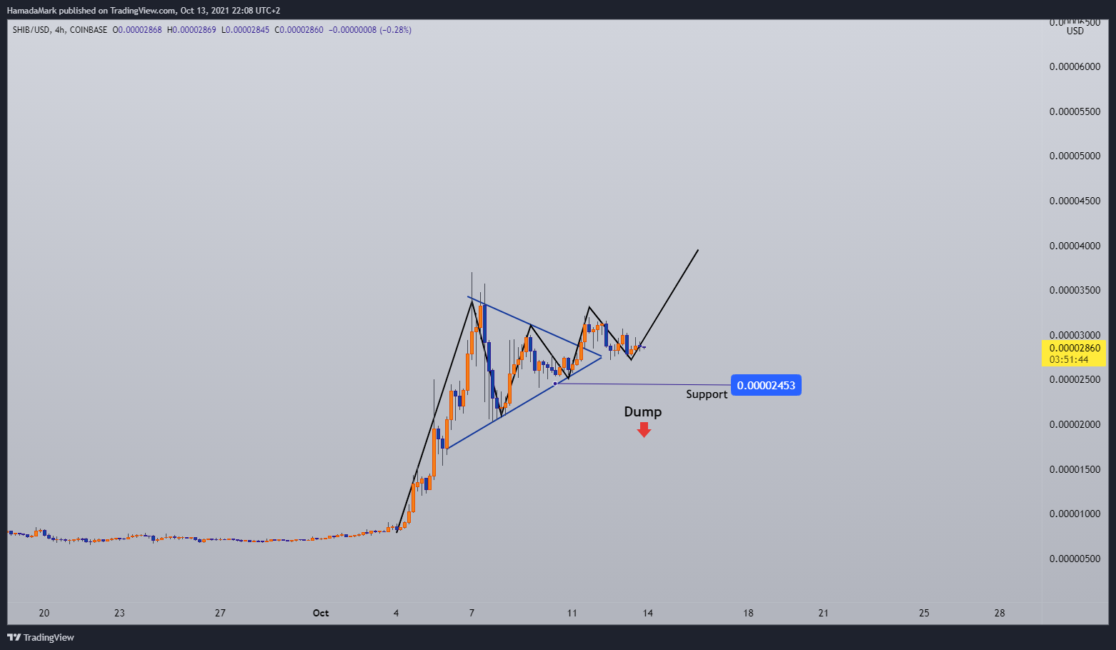 COINBASE:SHIBUSD Chart Image by HamadaMark