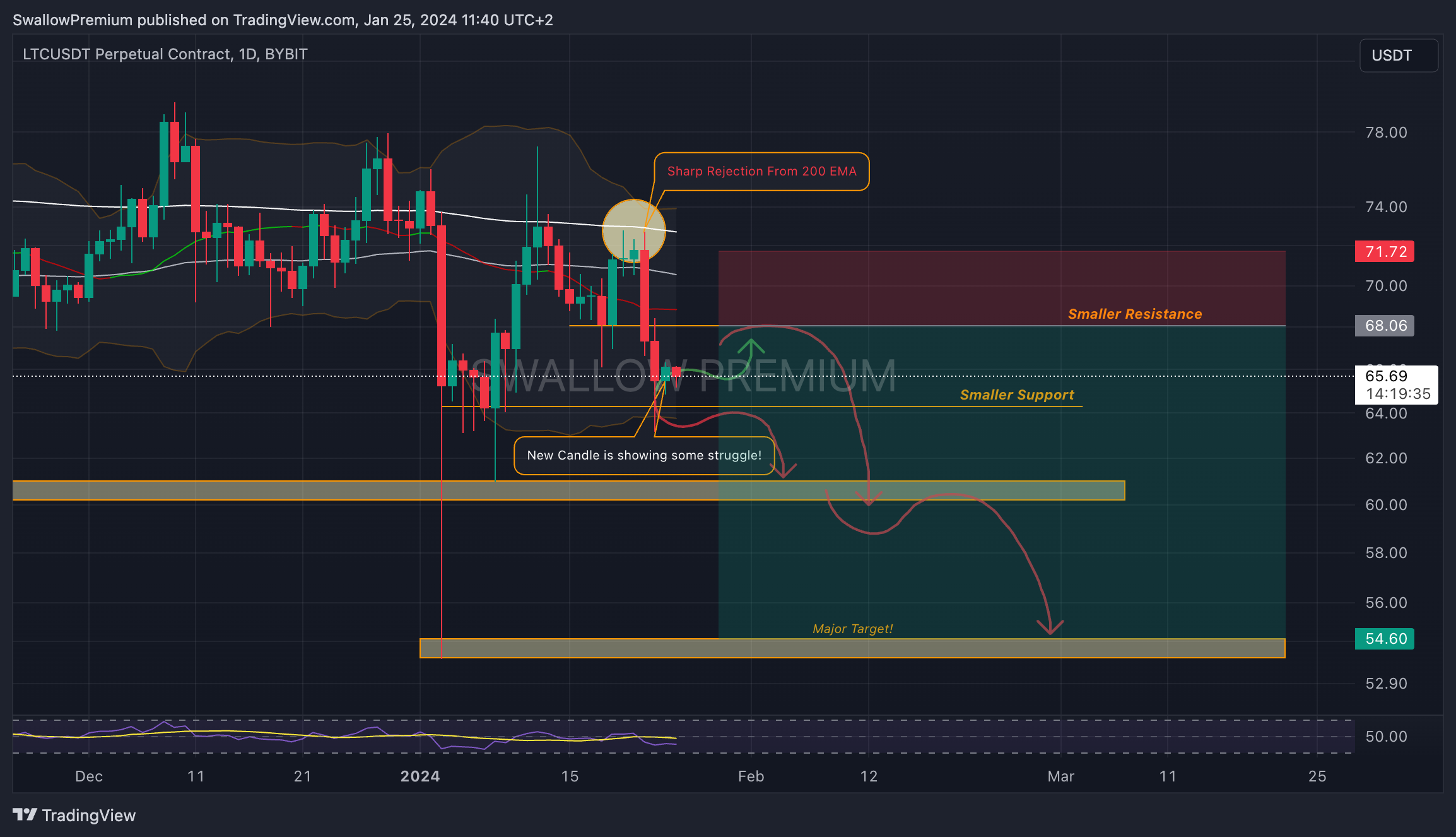 BYBIT:LTCUSDT.P Chart Image by SwallowAcademy