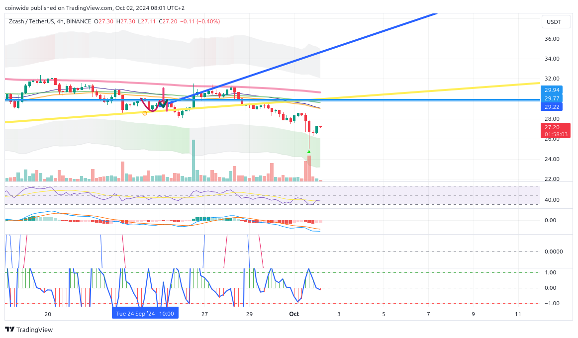 BINANCE:ZECUSDT Chart Image by coinwide