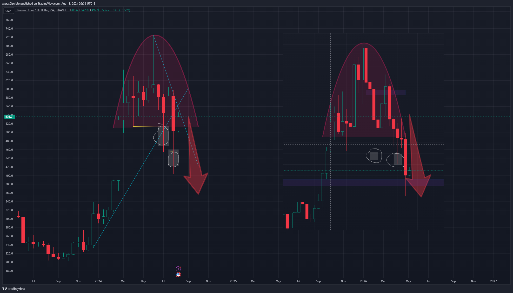 BINANCE:BNBUSD Chart Image by MoralDisciple