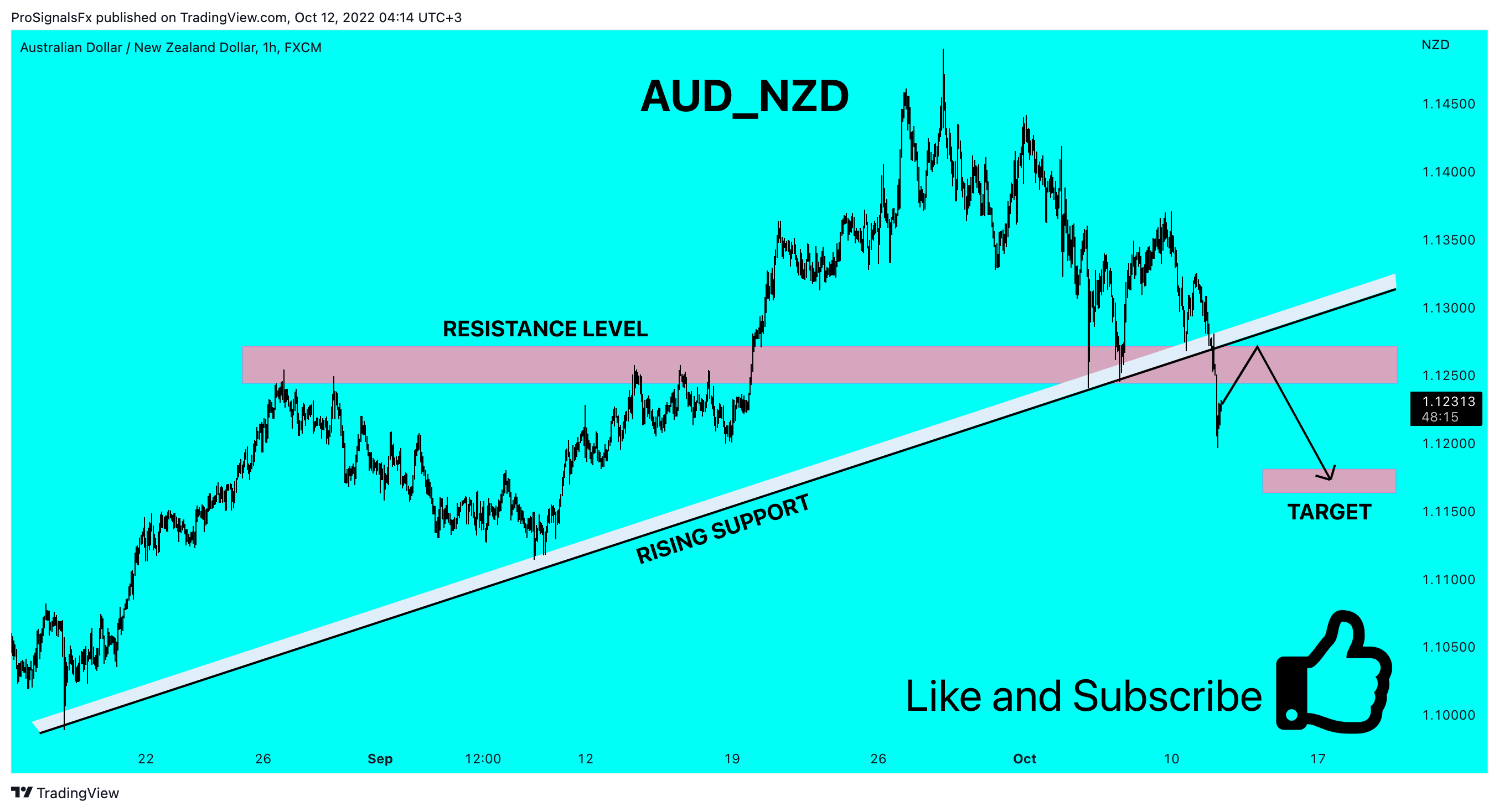 FX:AUDNZD Chart Image by ProSignalsFx