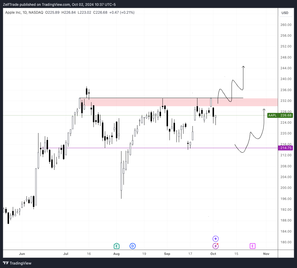 BATS:AAPL Chart Image by ZelfTrade