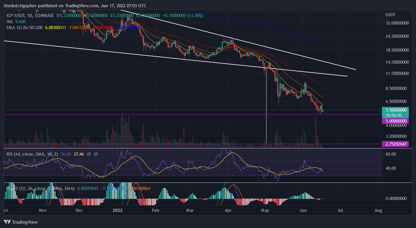 COINBASE:ICPUSDT Chart Image by thedutchgopher
