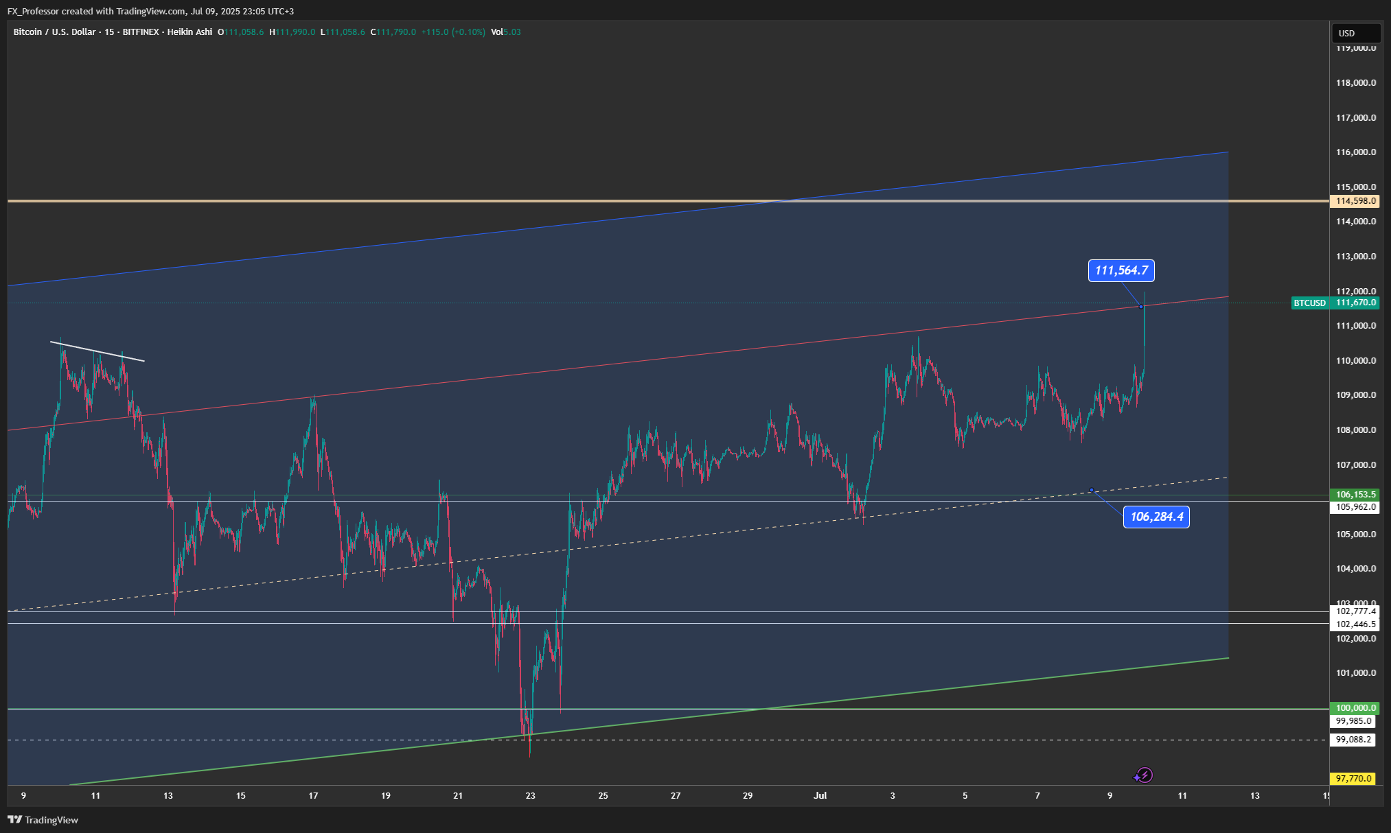 BITFINEX:BTCUSD Chart Image by FX_Professor
