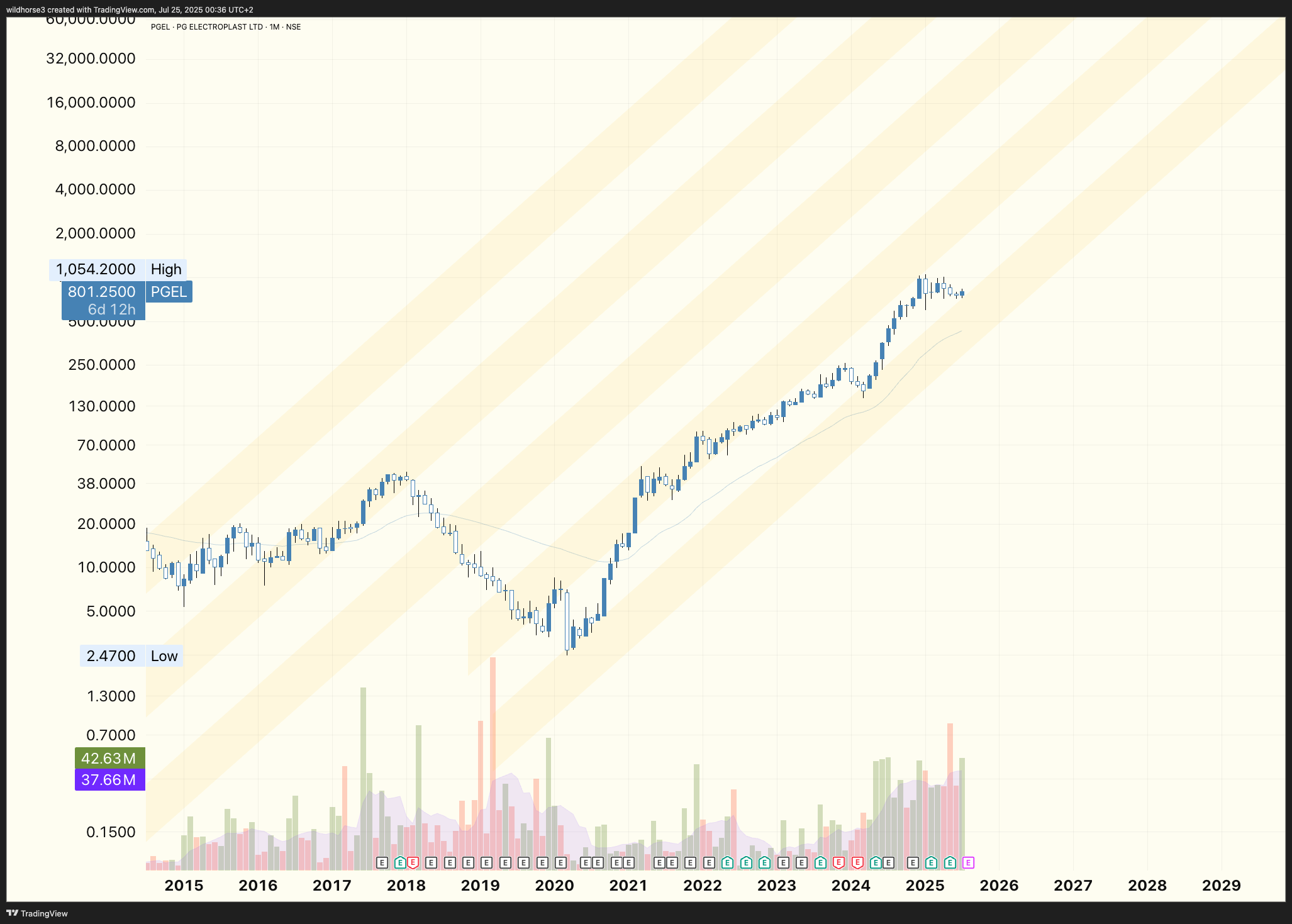 NSE:PGEL Chart Image by wildhorse3