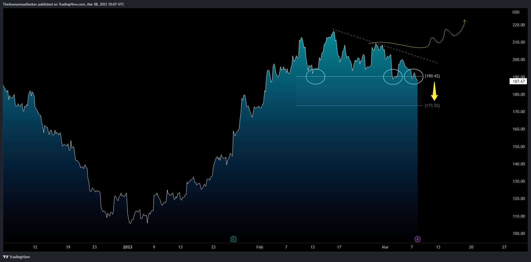 NASDAQ:TSLA Chart Image by TheAnonymousBanker