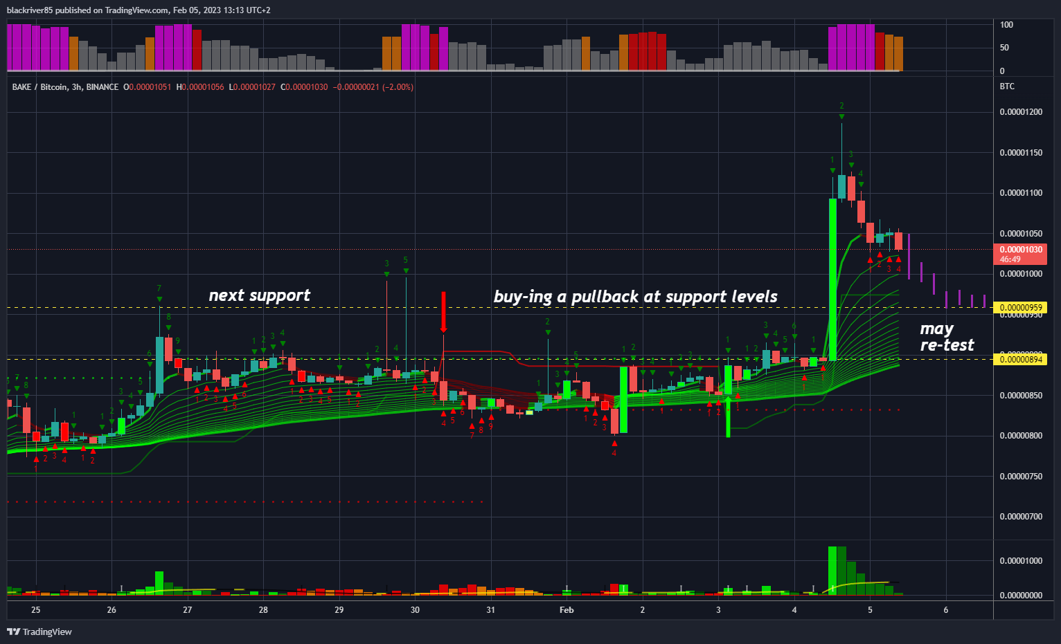 BINANCE:BAKEBTC Chart Image by blackriver85