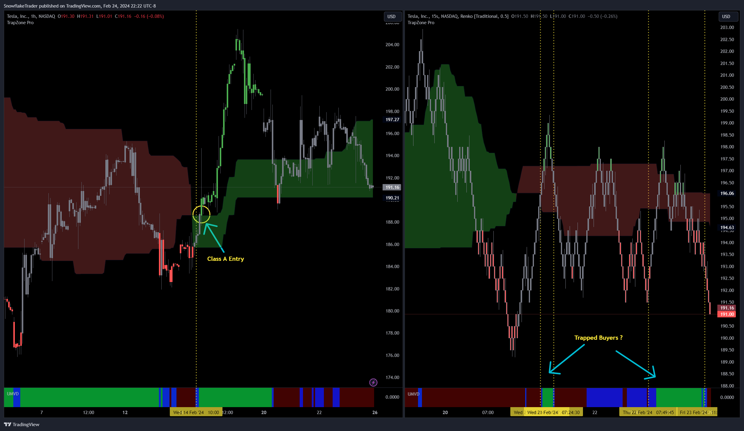 NASDAQ:TSLA Chart Image by SnowflakeTrader