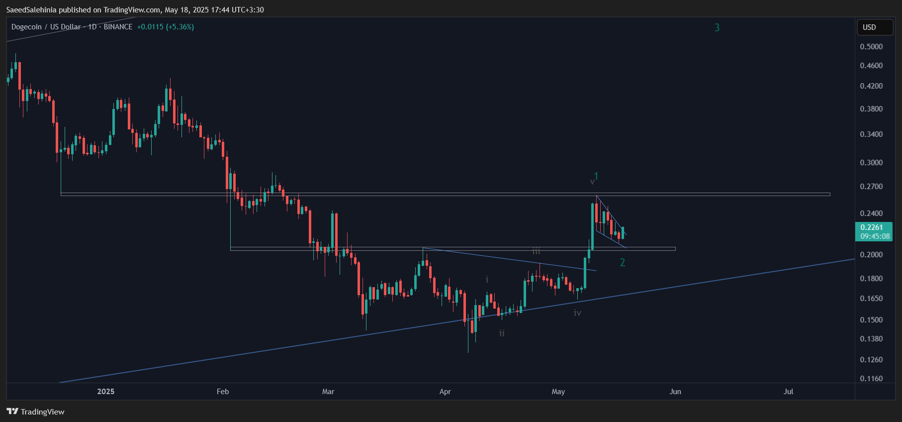 BINANCE:DOGEUSD Chart Image by SaeedSalehinia