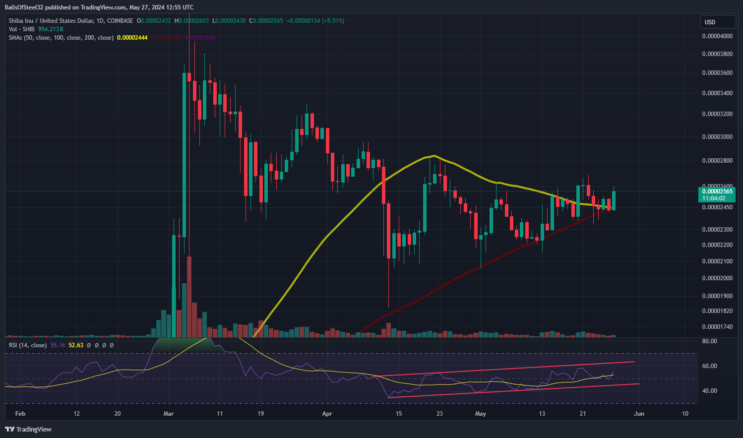 COINBASE:SHIBUSD Chart Image by BallsOfSteel32
