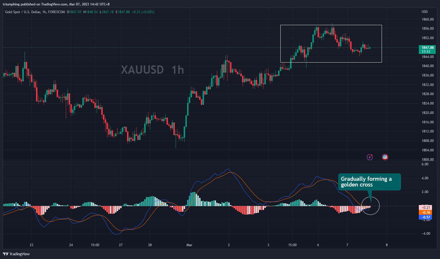 FOREXCOM:XAUUSD Chart Image by triumphing
