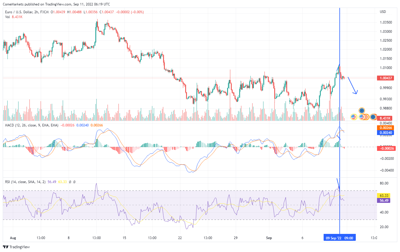 FX:EURUSD Chart Image by ComeMarkets