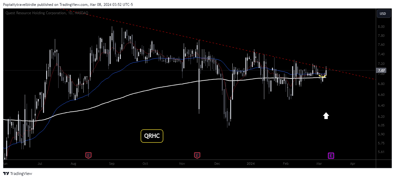 BATS:QRHC Chart Image by PopiaMytravelbirdie