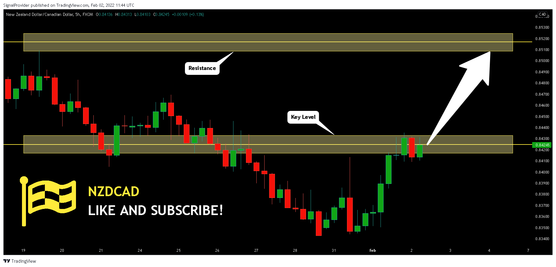 FX:NZDCAD Chart Image by SignalProvider