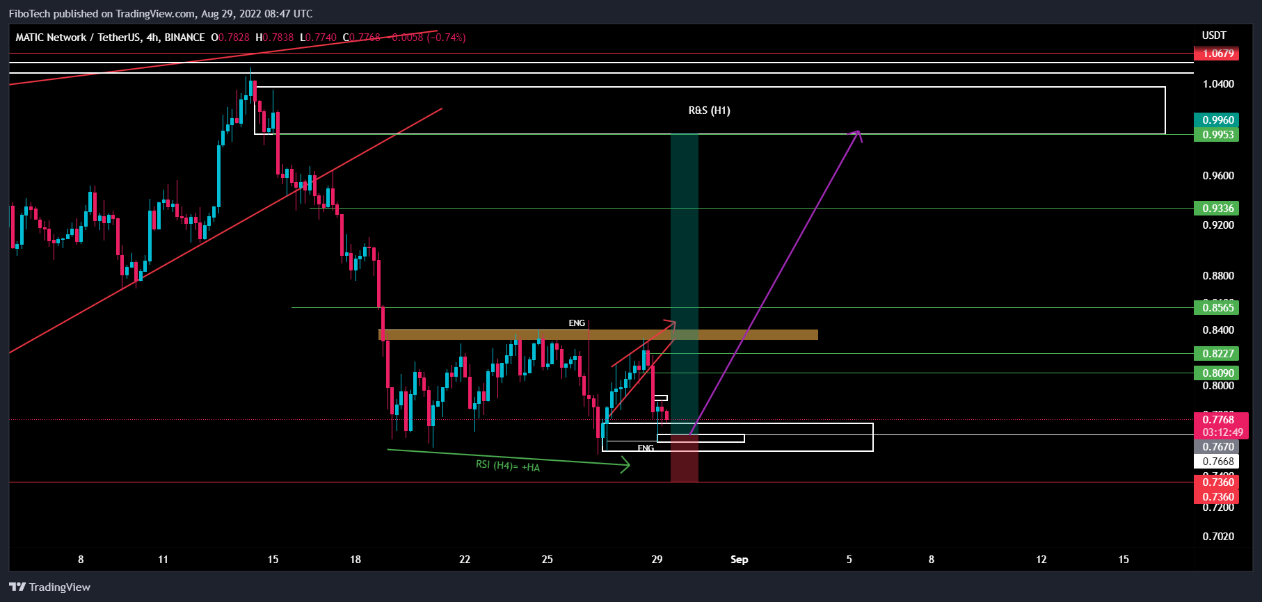 BINANCE:MATICUSDT Chart Image by FiboTech