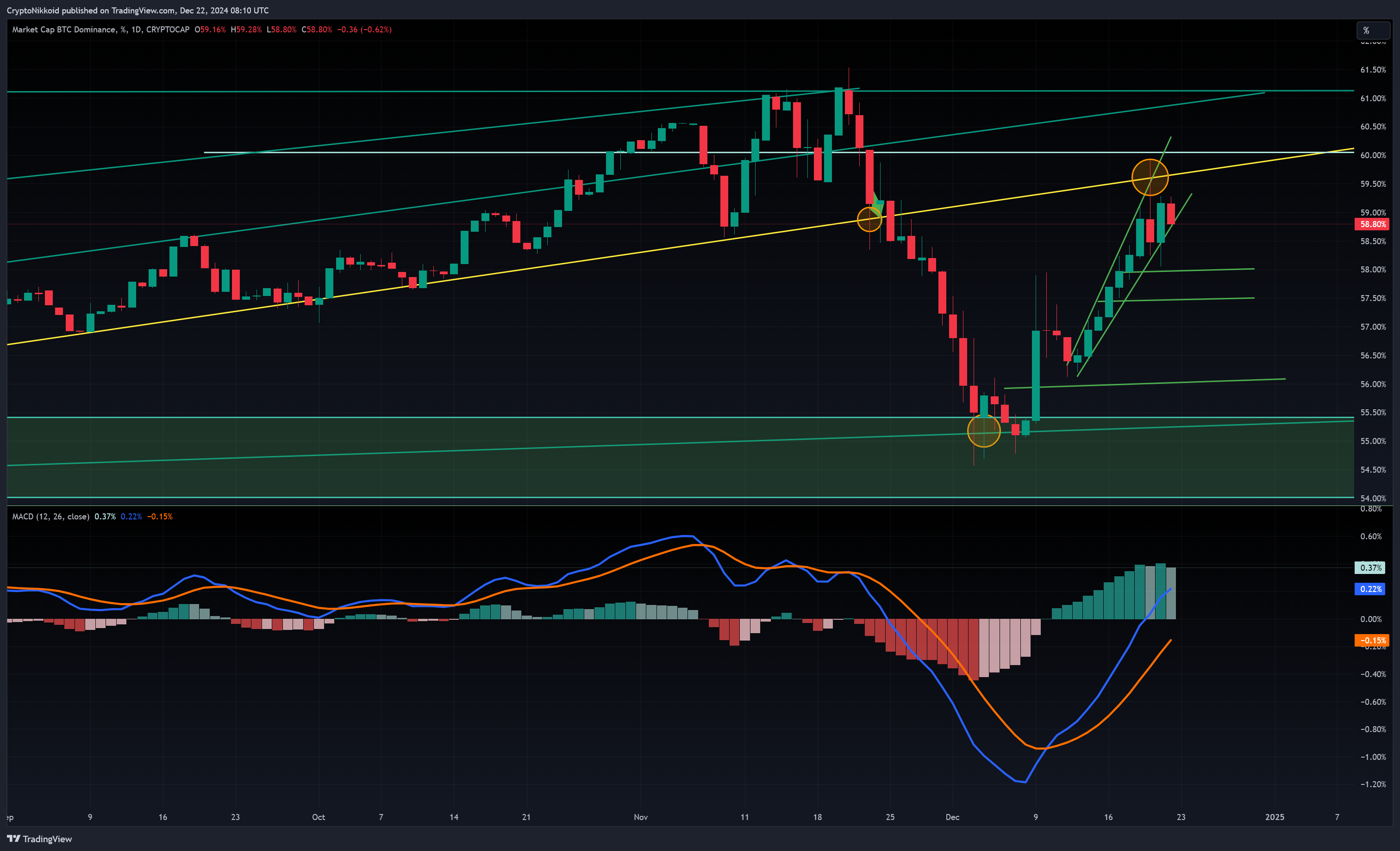 CRYPTOCAP:BTC.D Chart Image by CryptoNikkoid