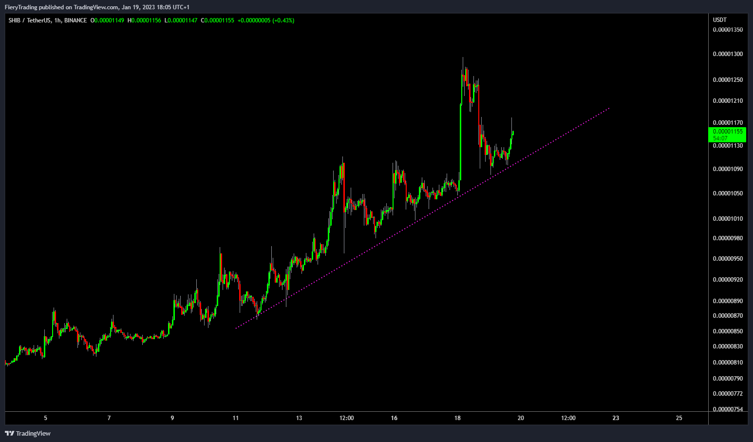 BINANCE:SHIBUSDT Chart Image by FieryTrading