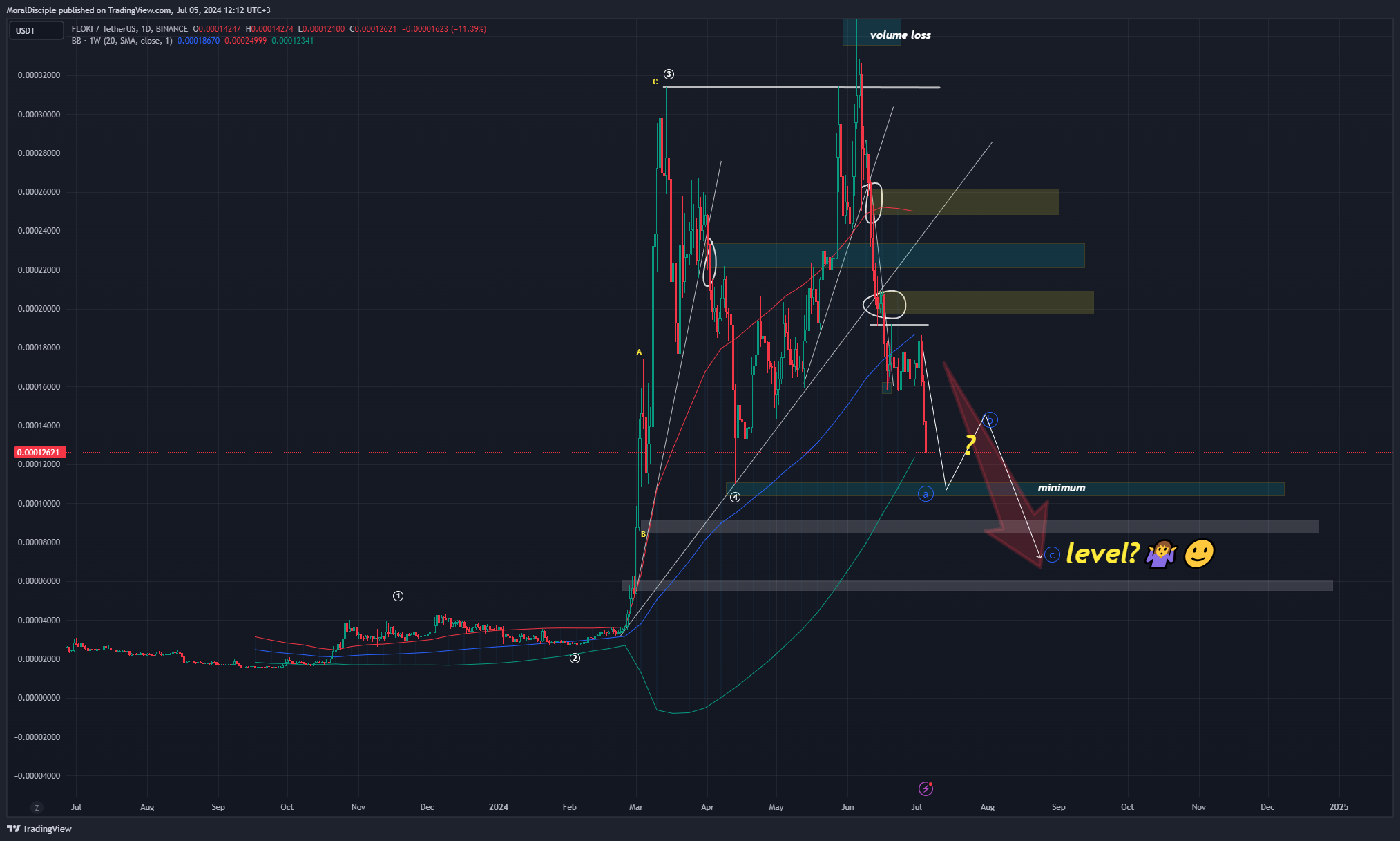 BINANCE:FLOKIUSDT Chart Image by MoralDisciple