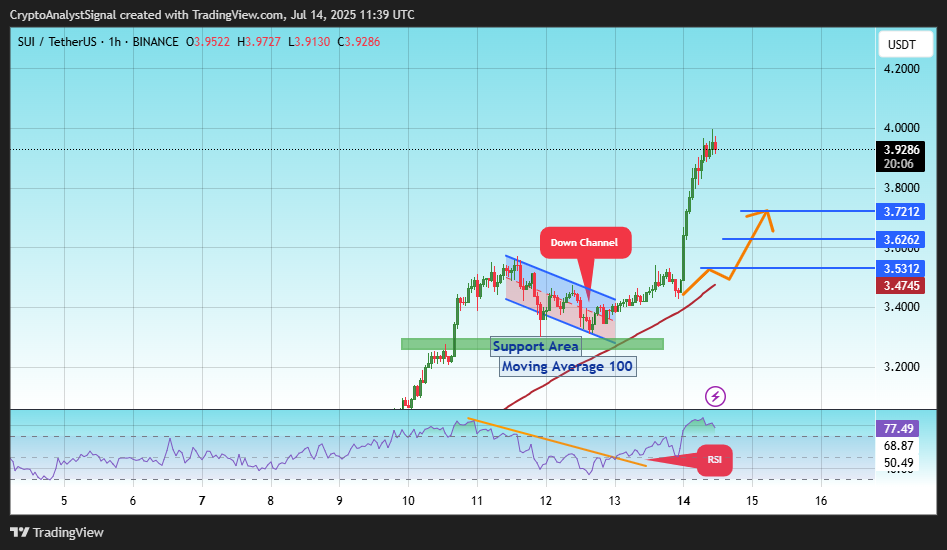 BINANCE:SUIUSDT Chart Image by CryptoAnalystSignal
