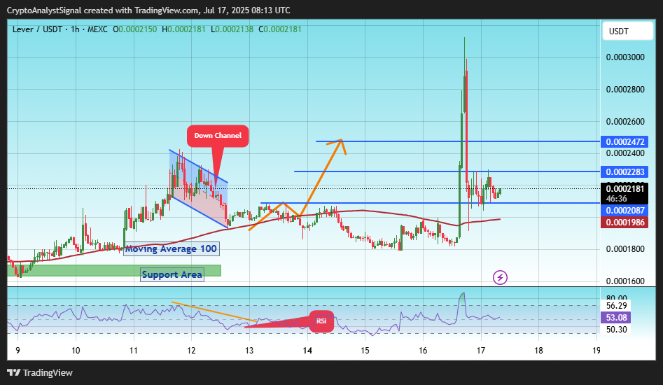 MEXC:LEVERUSDT Chart Image by CryptoAnalystSignal
