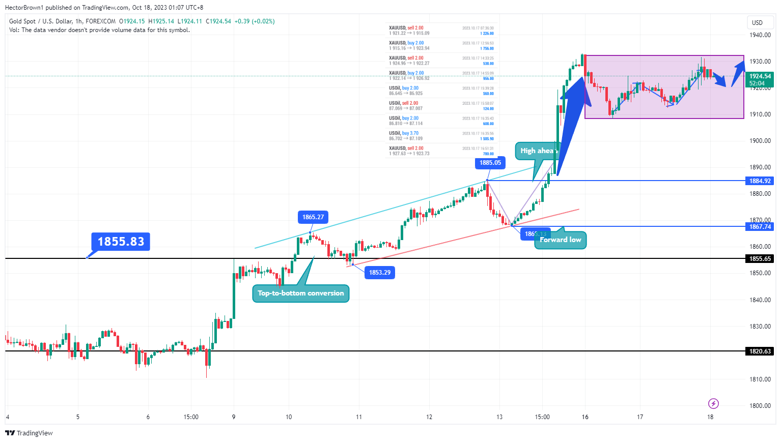 FOREXCOM:XAUUSD Chart Image by HectorBrown1