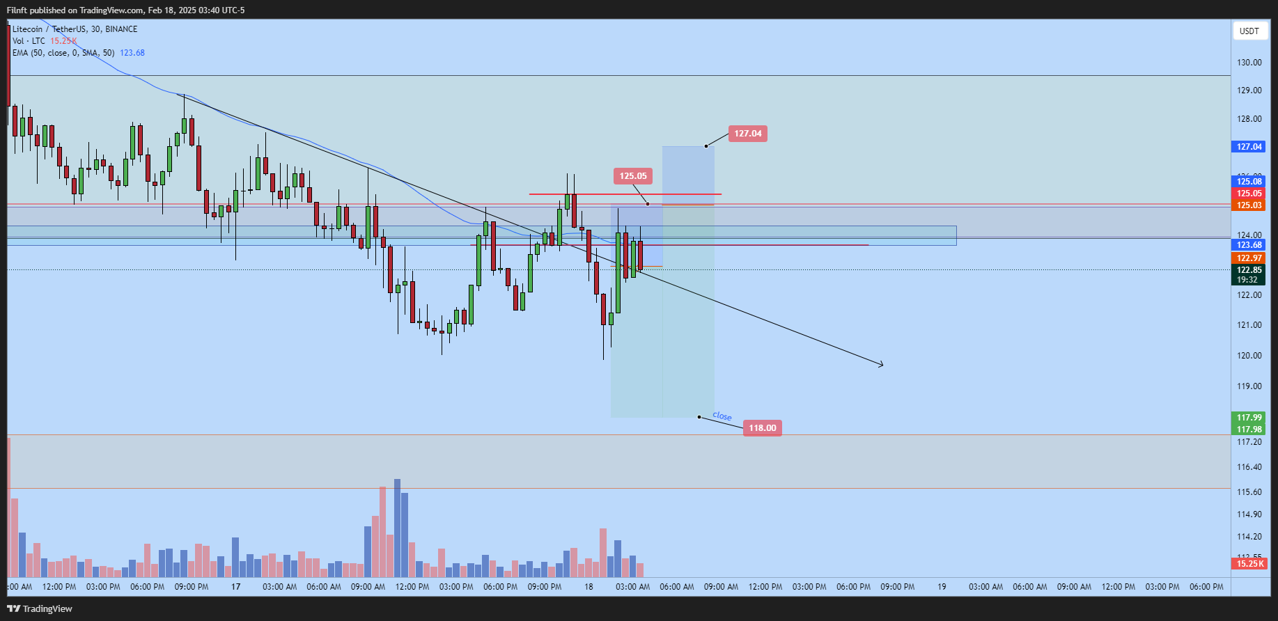 BINANCE:LTCUSDT Chart Image by Filnft