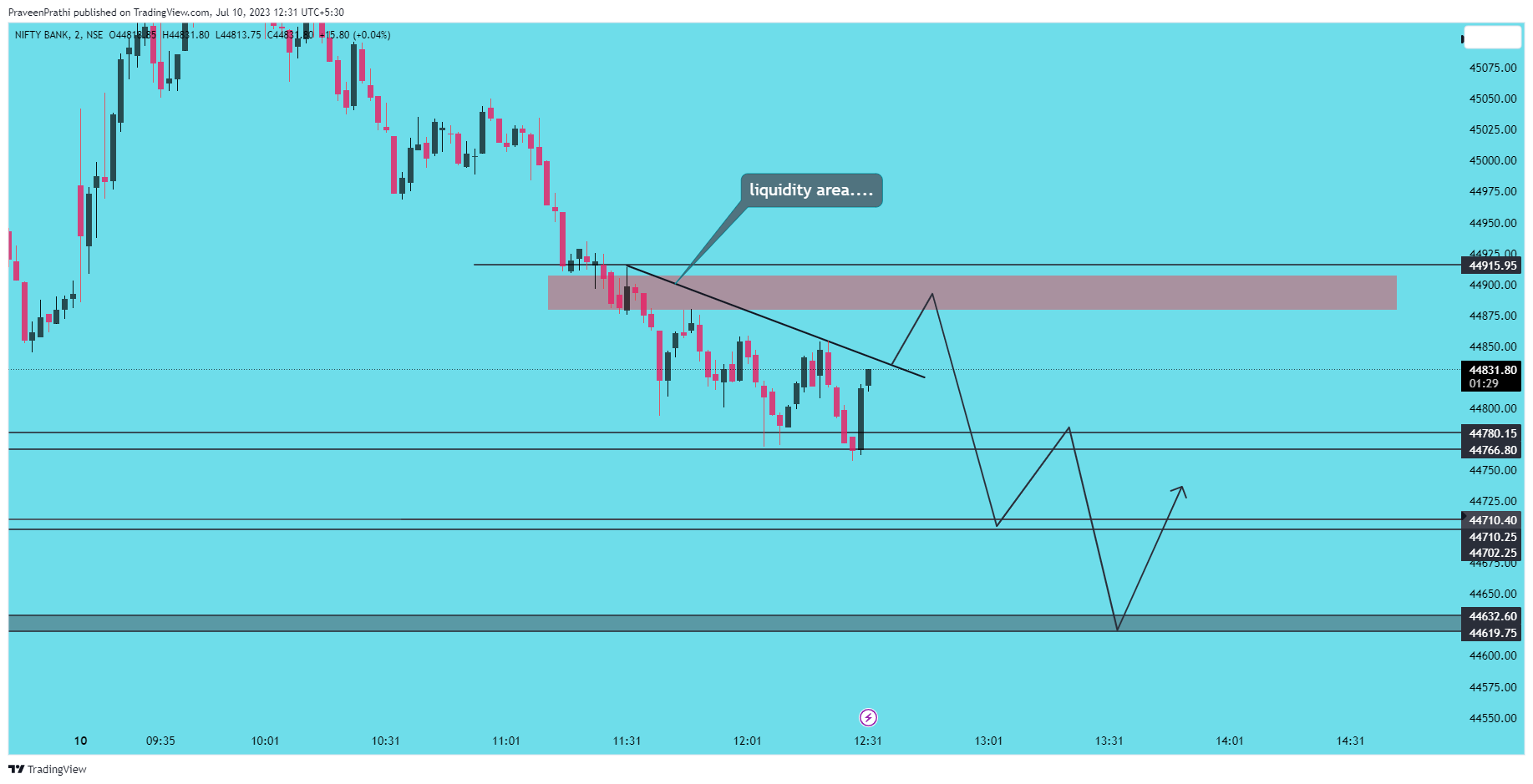 NSE:BANKNIFTY Chart Image by IIT-Trader