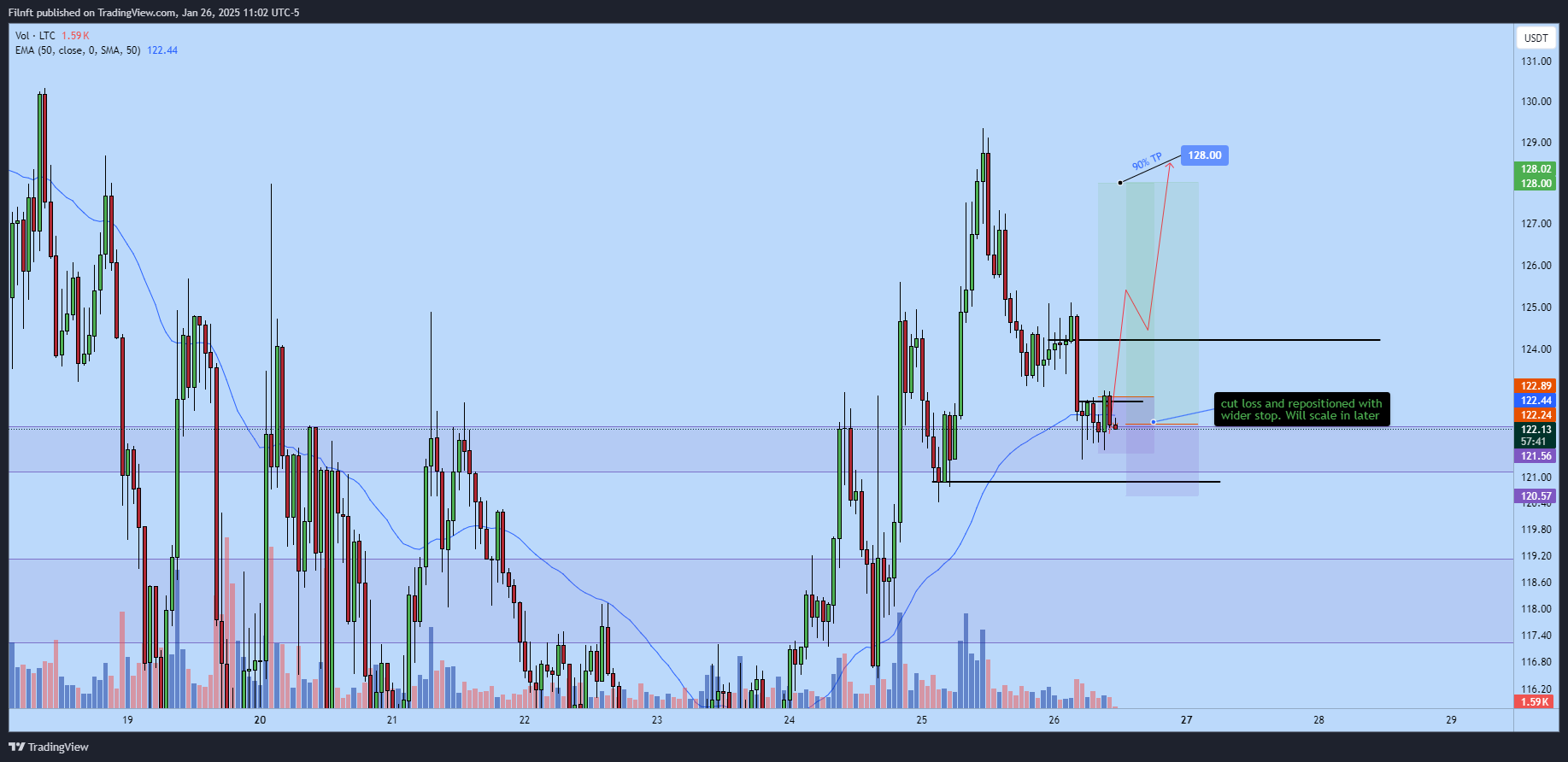 BINANCE:LTCUSDT Chart Image by Filnft