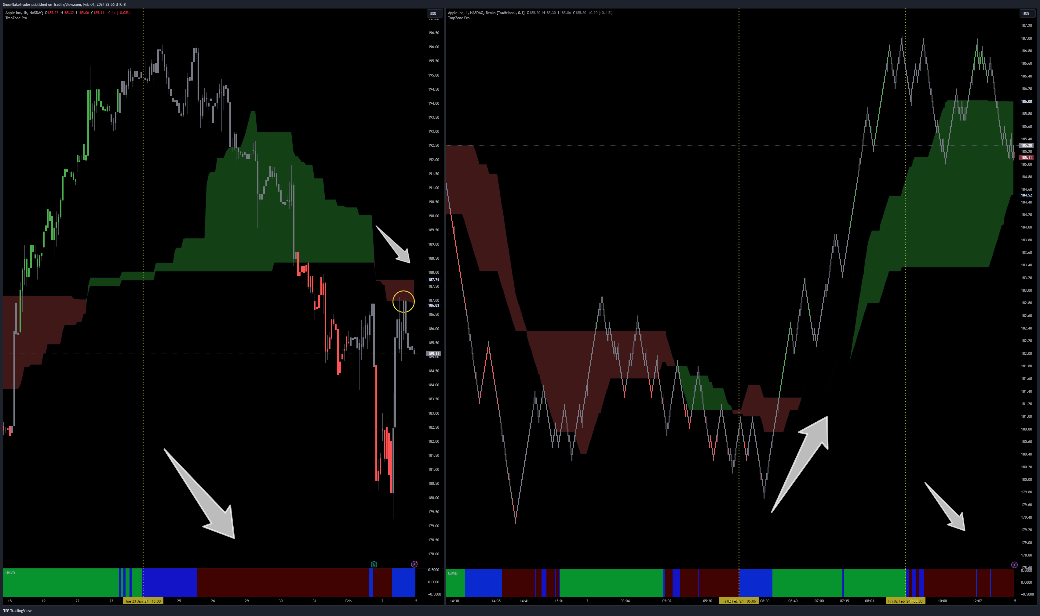 NASDAQ:AAPL Chart Image by SnowflakeTrader