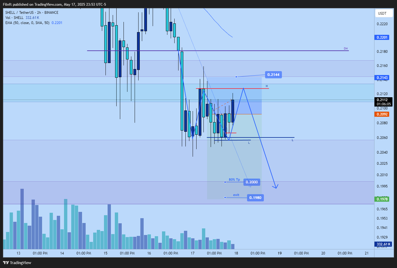BINANCE:SHELLUSDT Chart Image by Filnft