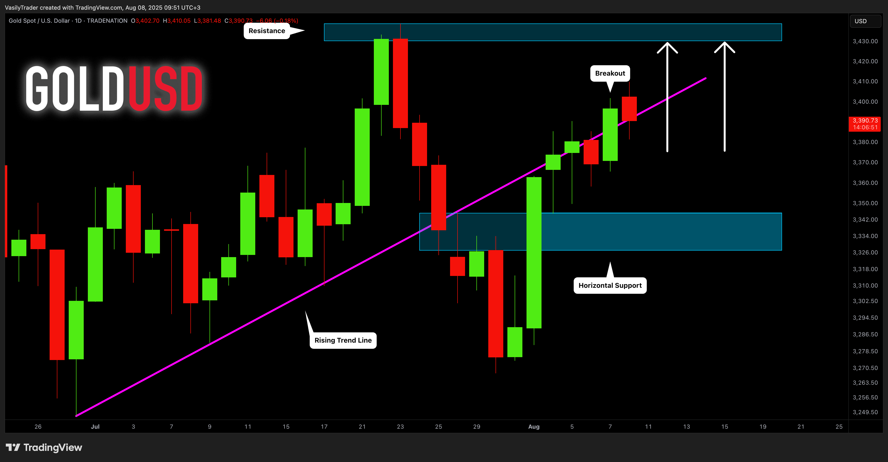 TRADENATION:XAUUSD Chart Image by VasilyTrader