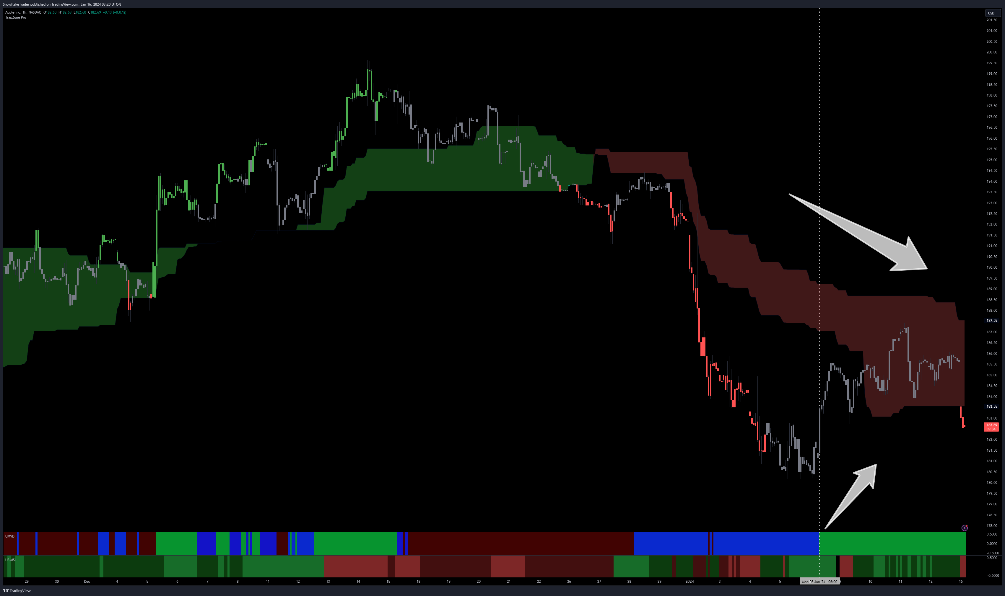 NASDAQ:AAPL Chart Image by SnowflakeTrader