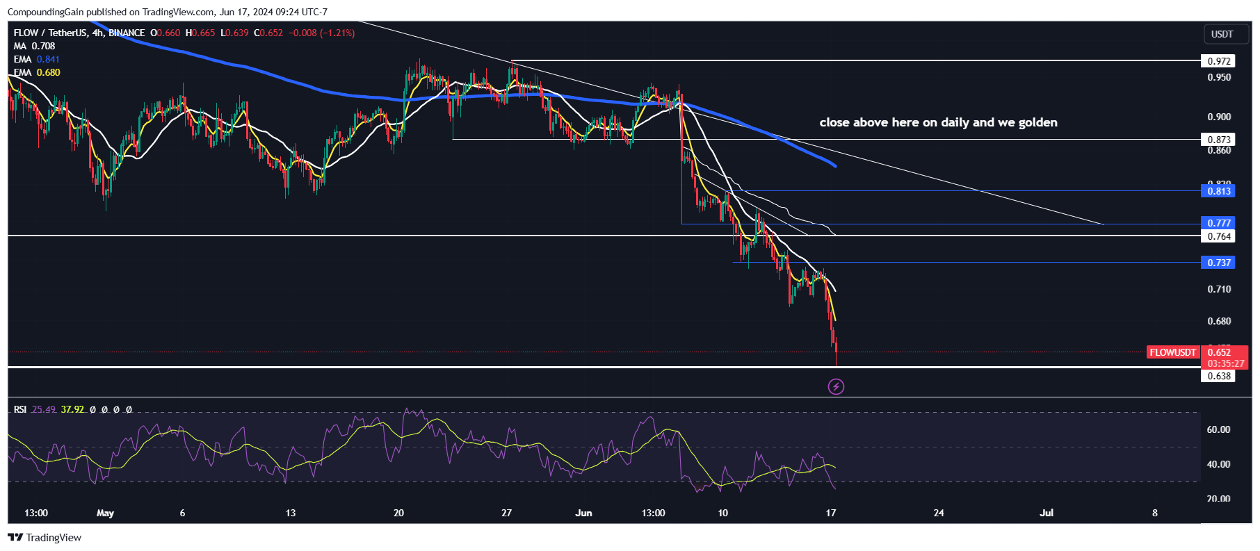 BINANCE:FLOWUSDT Chart Image by CompoundingGain