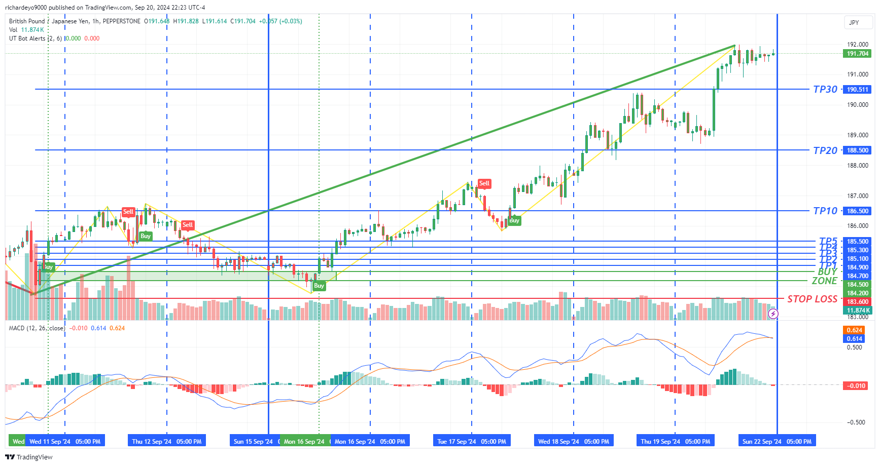 PEPPERSTONE:GBPJPY Chart Image by SmartWizardFX