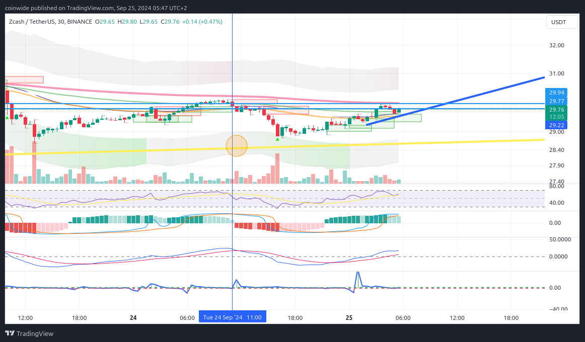 BINANCE:ZECUSDT Chart Image by coinwide