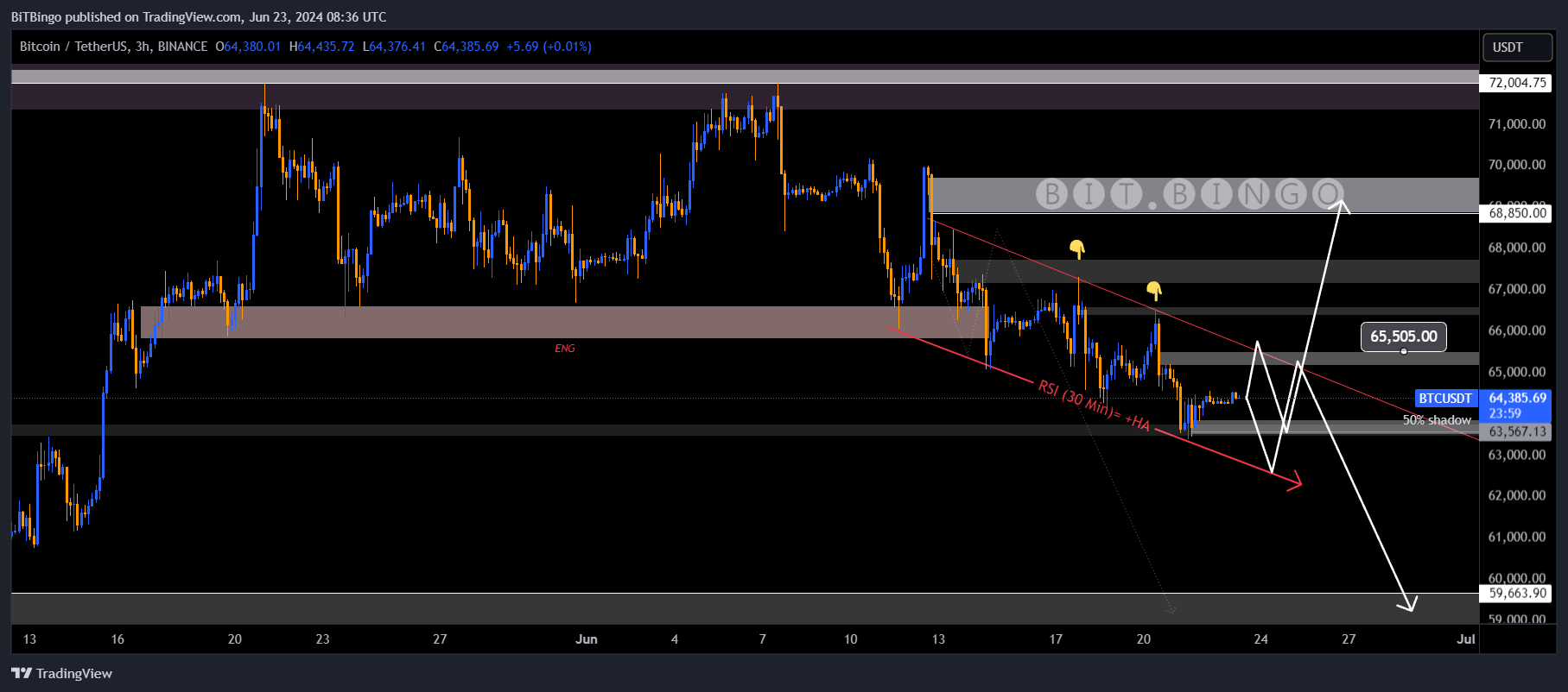 BINANCE:BTCUSDT Chart Image by BiTBingo