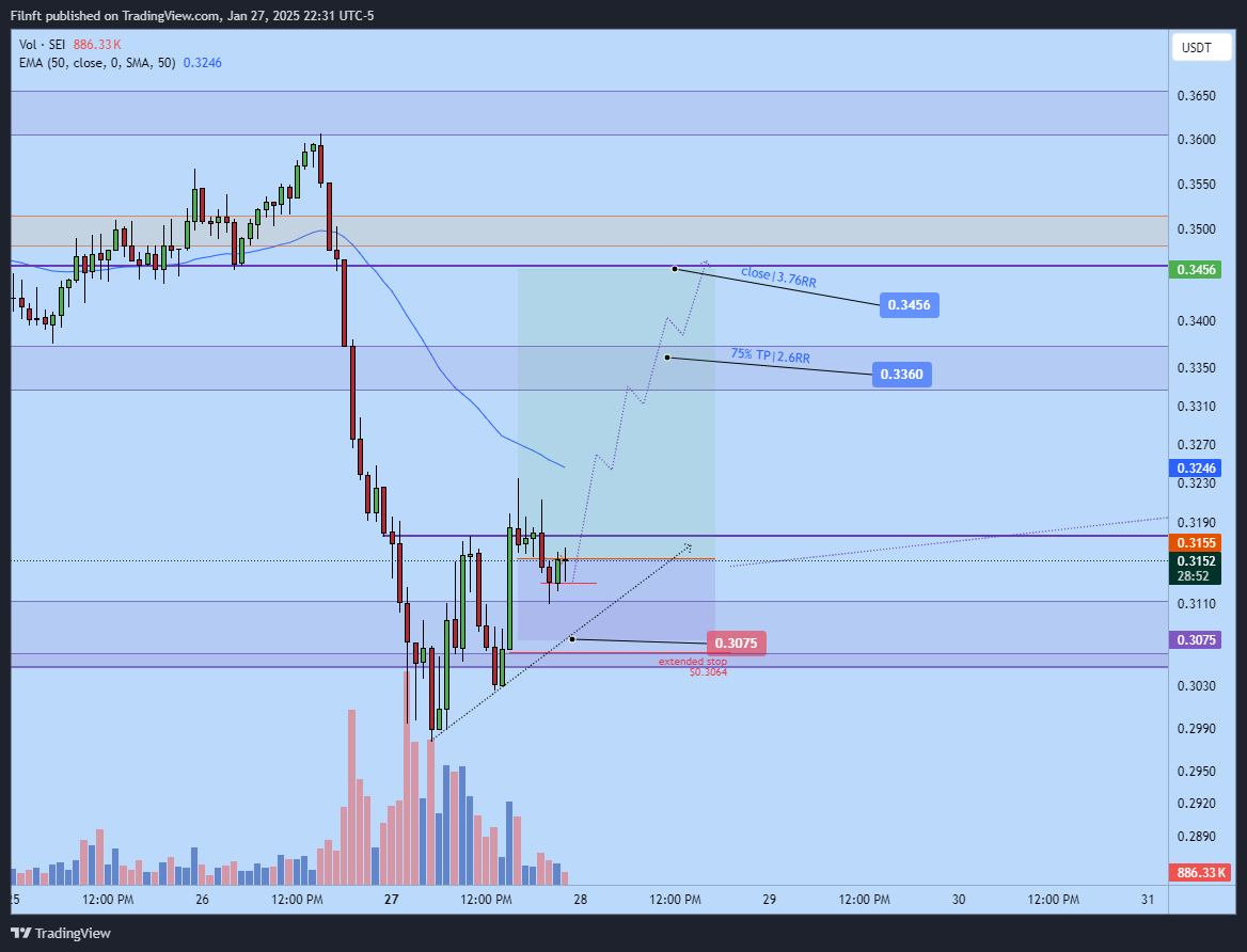 BINANCE:SEIUSDT Chart Image by Filnft