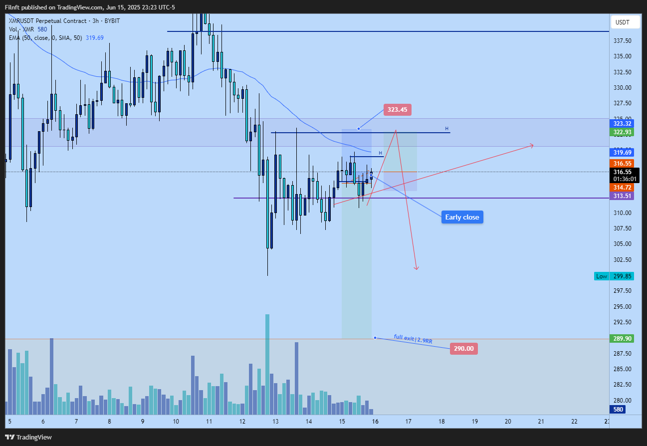 BYBIT:XMRUSDT.P Chart Image by Filnft