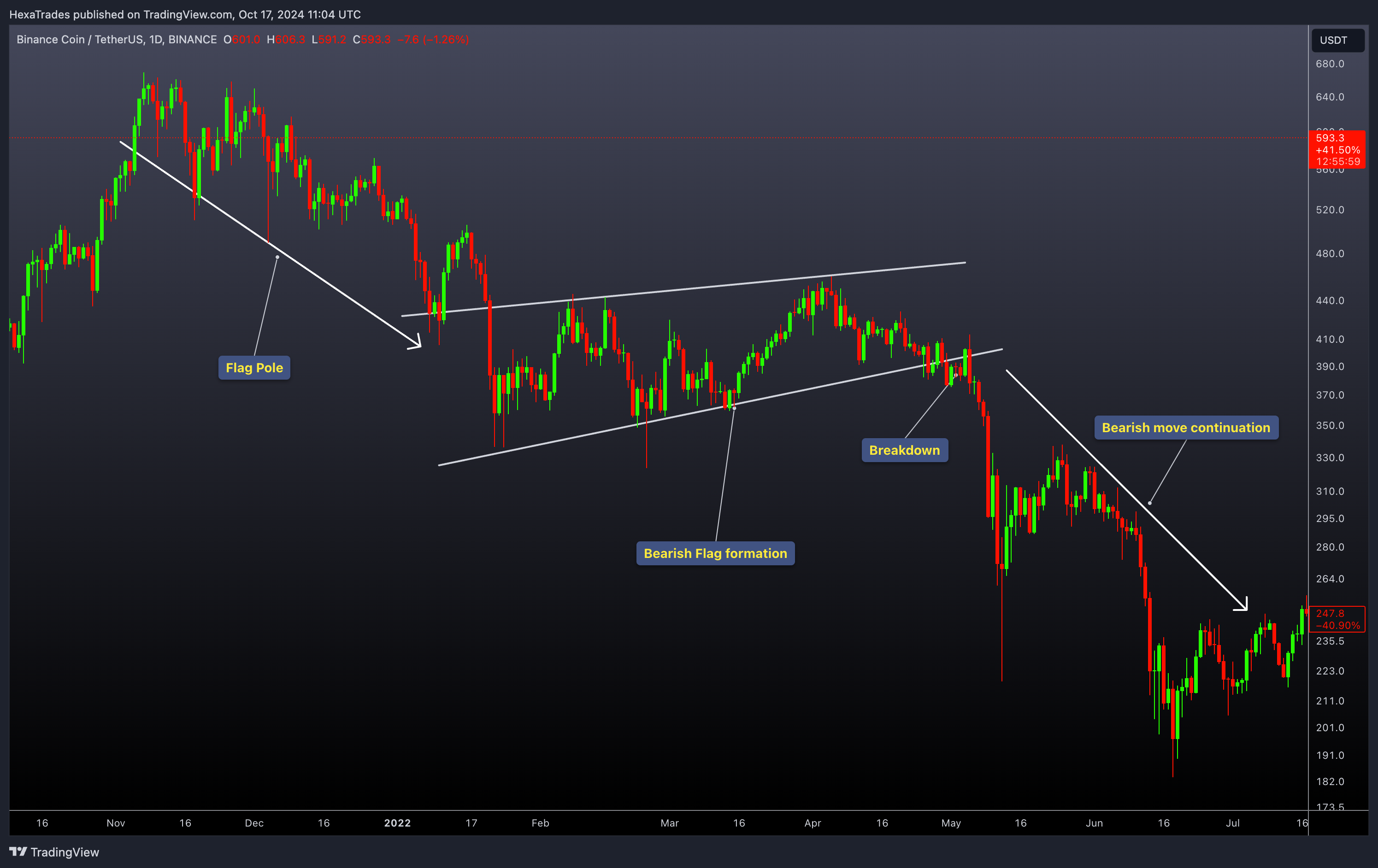 BINANCE:BNBUSDT Chart Image by HexaTrades