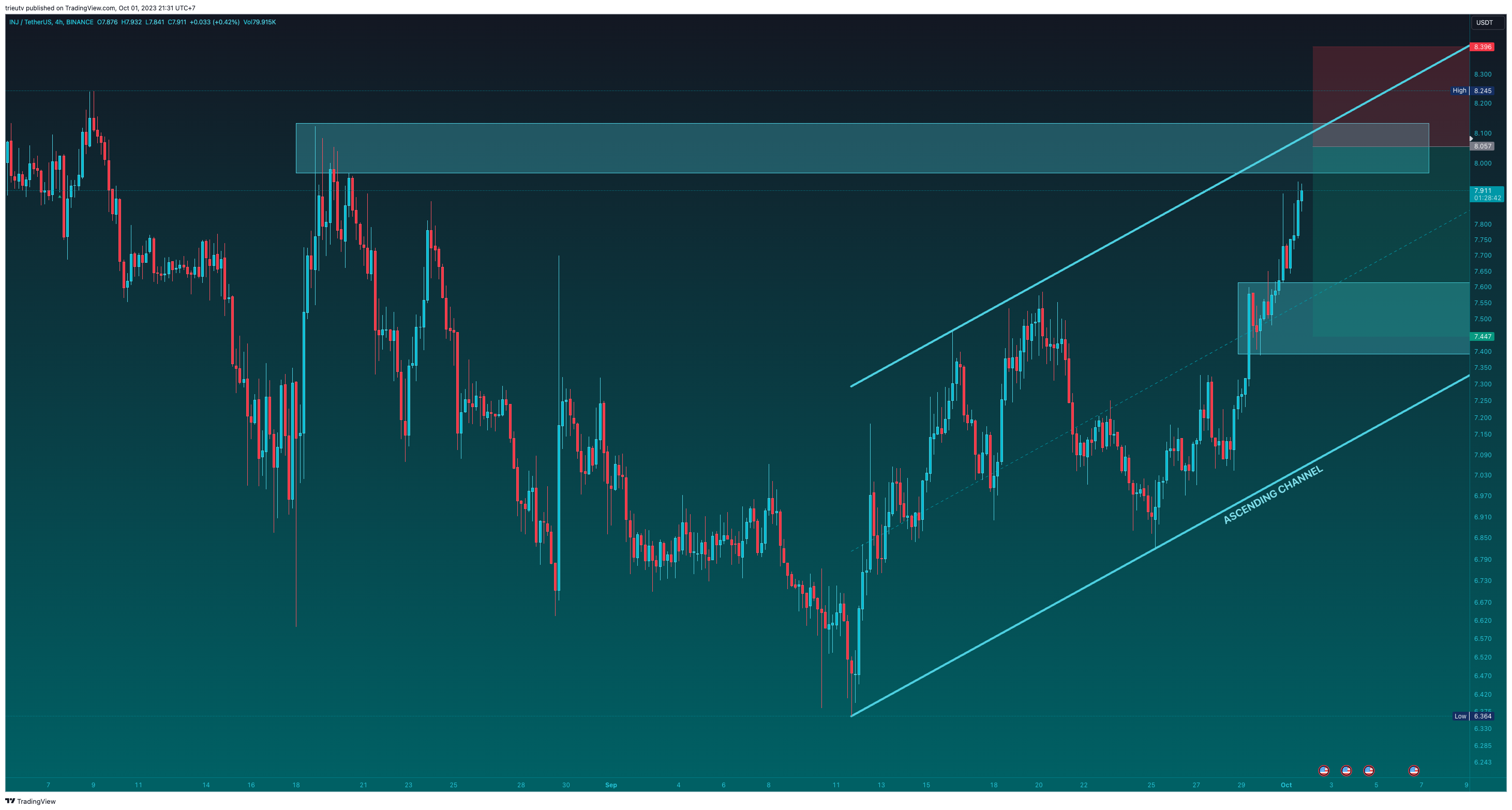 BINANCE:INJUSDT Chart Image by trieutv
