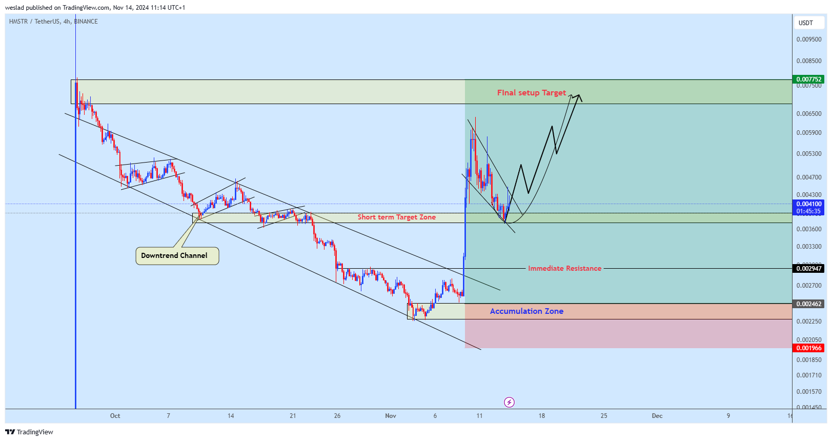 BINANCE:HMSTRUSDT Chart Image by weslad