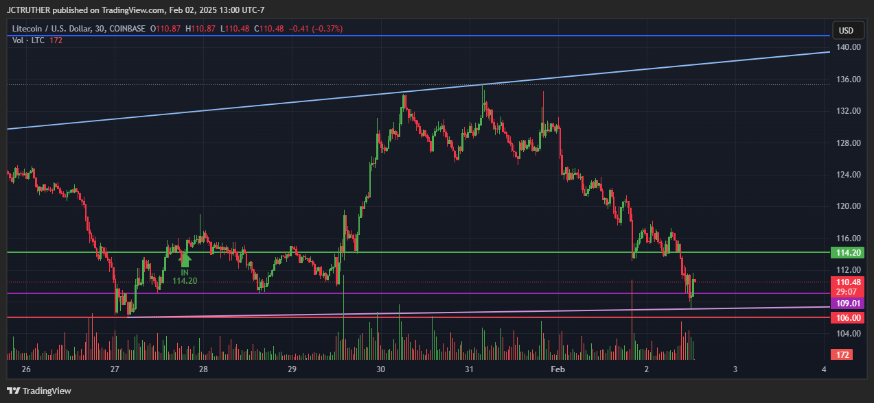 COINBASE:LTCUSD Chart Image by JCTRUTHER