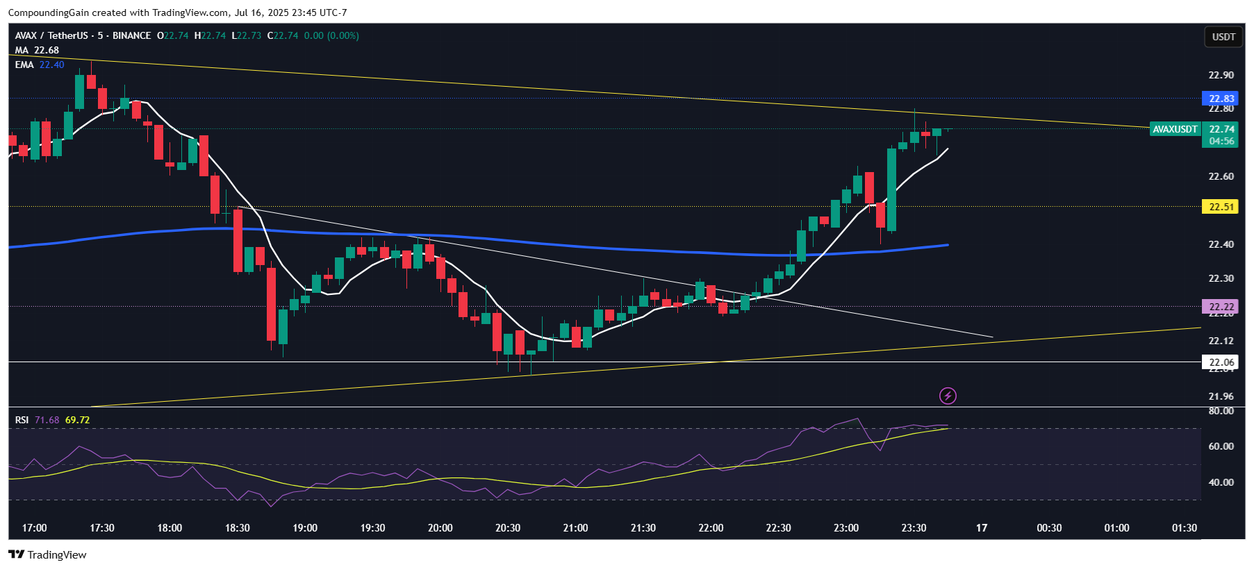 BINANCE:AVAXUSDT Chart Image by CompoundingGain