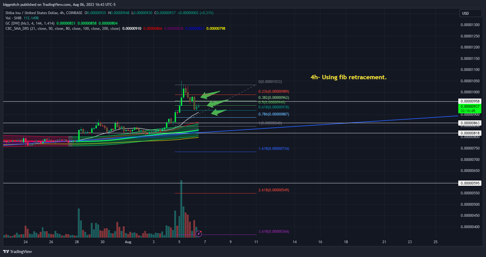 COINBASE:SHIBUSD Chart Image by biggmitch